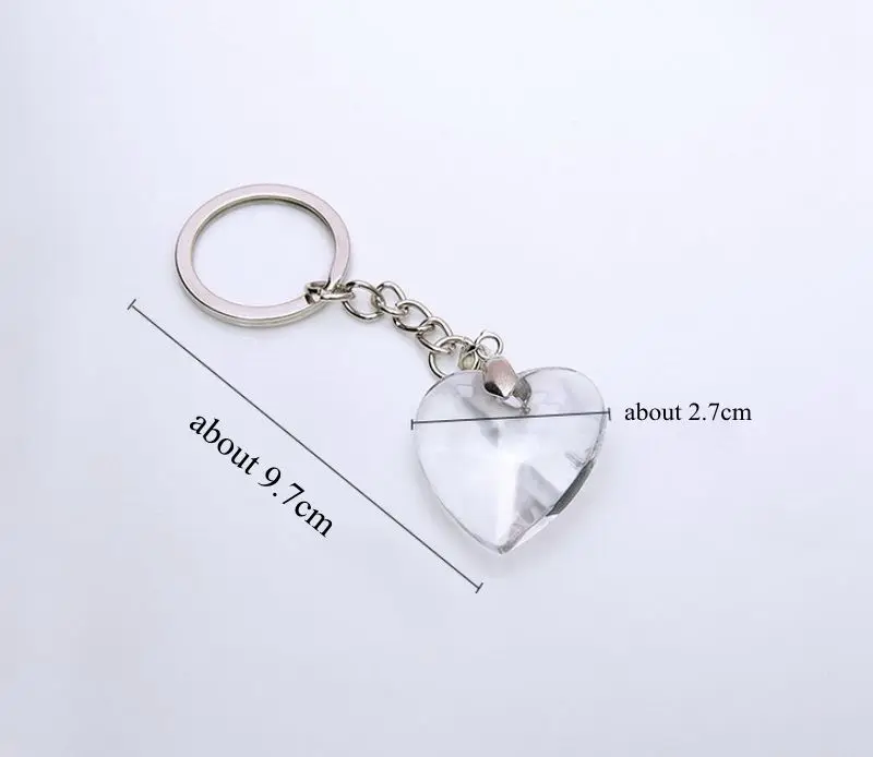 (6 шт./лот) Бесплатная доставка + брелок с хрустальным сердцем свадебные сувениры