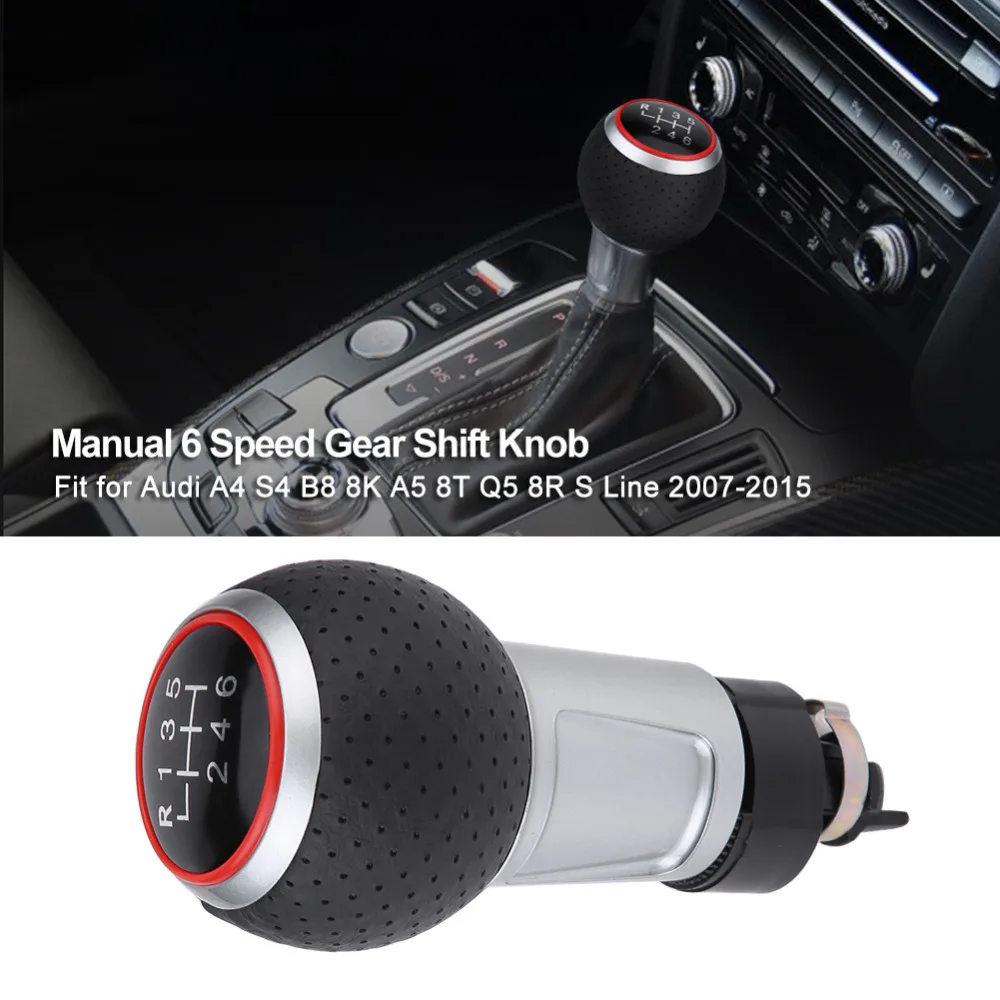 Ручка переключения передач для Audi A3 A4 A5 A6 Q5 S4 S5 B6 B7 B8 8K 8T Line VW Passat B5 Golf MK7 Skoda 5 6