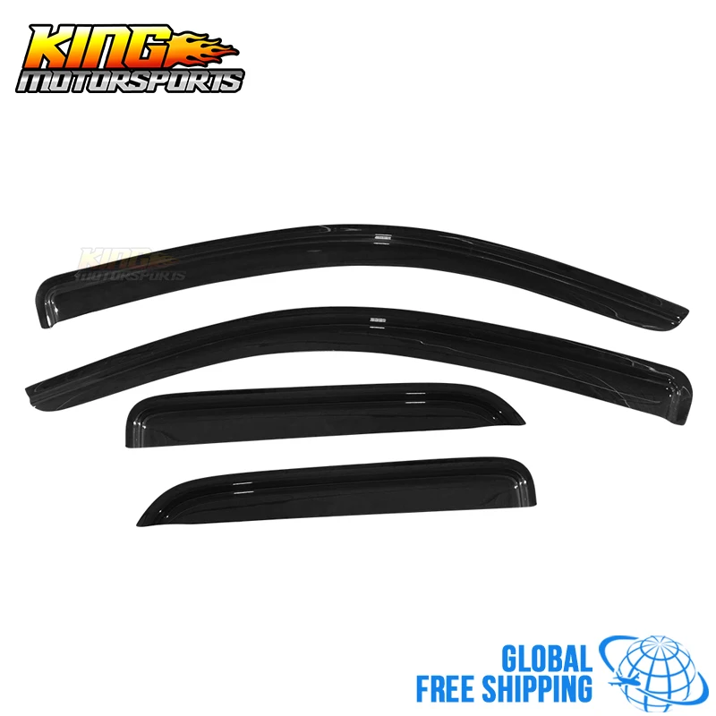 

Fit For 14-18 Silverado 1500 Sierra Extended Cab Acrylic Window Visors 4Pc Set Global Free Shipping