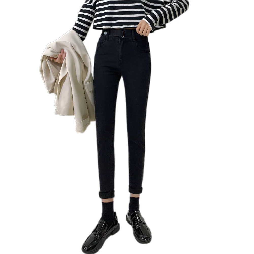 

Женские джинсы с завышенной талией, облегающие брюки с высокими штанинами