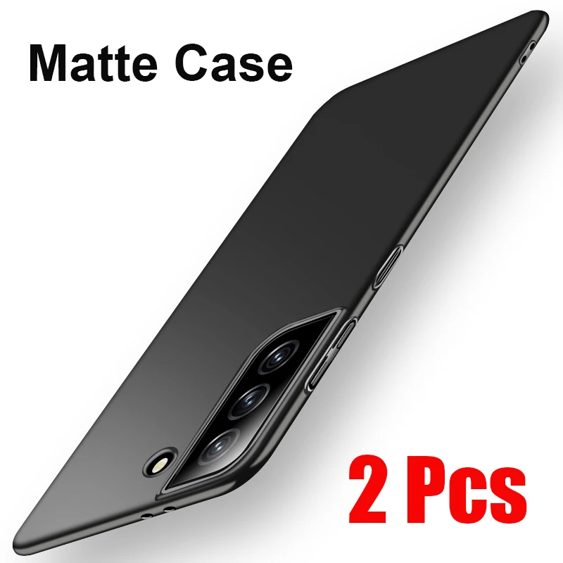 

2Pcs For Samsung S21 Case Soft Cover For Samsung S20 S10 S9 S8 Plus Ultra Matte Case For Samsung Galaxy Note 20 10 9 Ultra Case