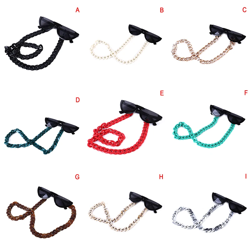 

Women Men Fashion Vintage Glasses Chain Holder Eyewear Spectacles Holder Black Sunglasses Eyeglass Neck Cord Retainer Strap