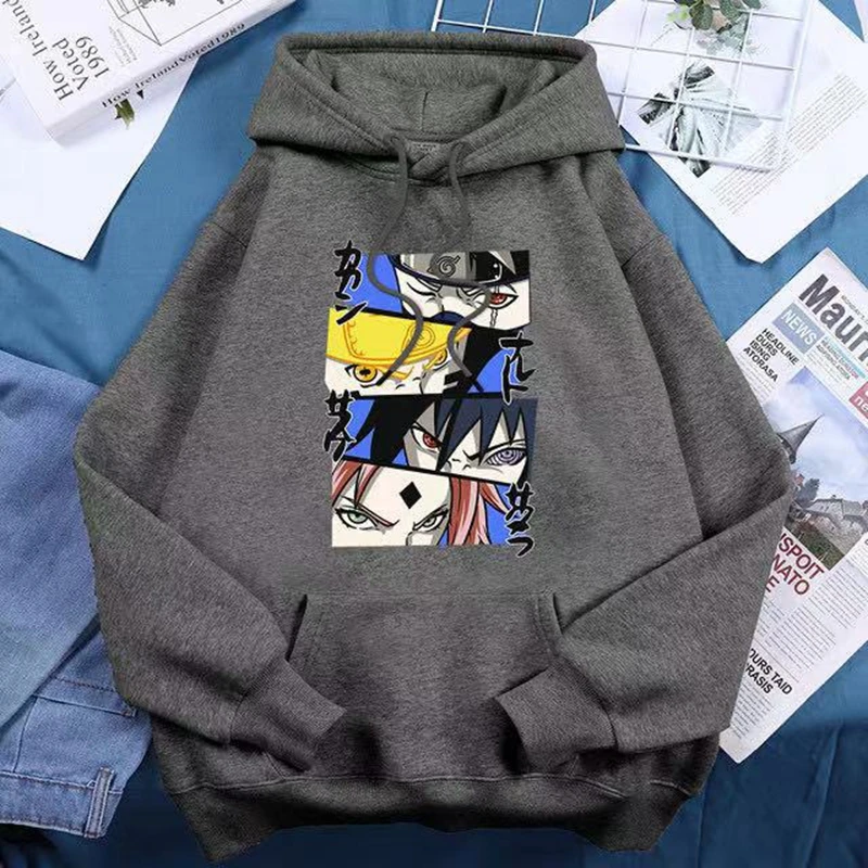 

2021 New Anime Couple Kakashi Men/Women Sweatshirt Cartoon Trendy Print Casual Hoodie Unisex Streetwear Harajuku Oversize Tops