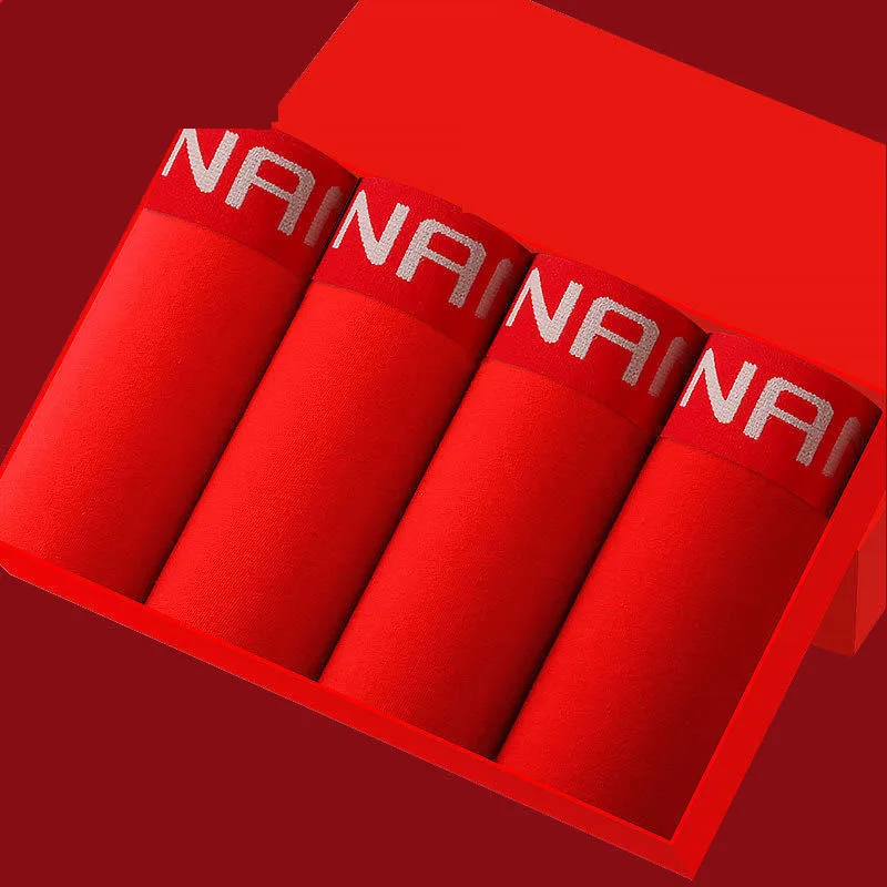 4pcs / Mens Underwear Shorts Boxer Shorts Mens Sexy Underwear High Quaity Men's Underwear Pure Cotton Breathabe Boxer Shorts