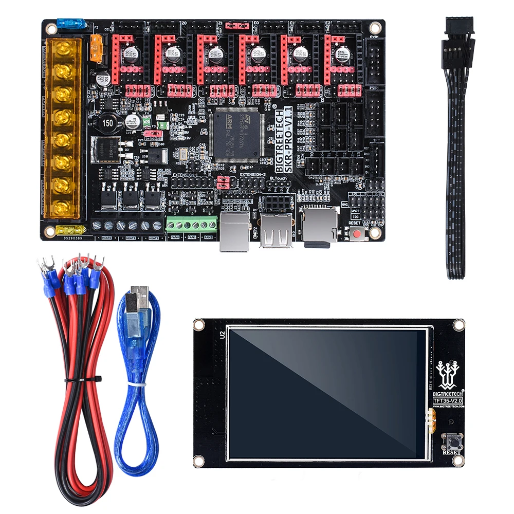 BIGTREETECH SKR PRO V1.1 32 бит плата управления+ TFT35 V2.0+ TMC2130 SPI TMC2208 TMC2209 Uart части 3d принтера vs skr V1.3 MKS GEN L