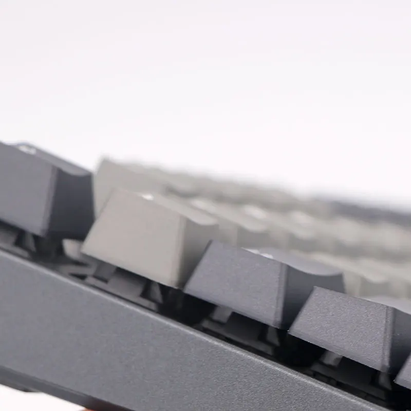 Клавиатура Keypro Doubleshot PBT светло-серая с верхней печатью 61/68/84/87/104/122 клавиш для