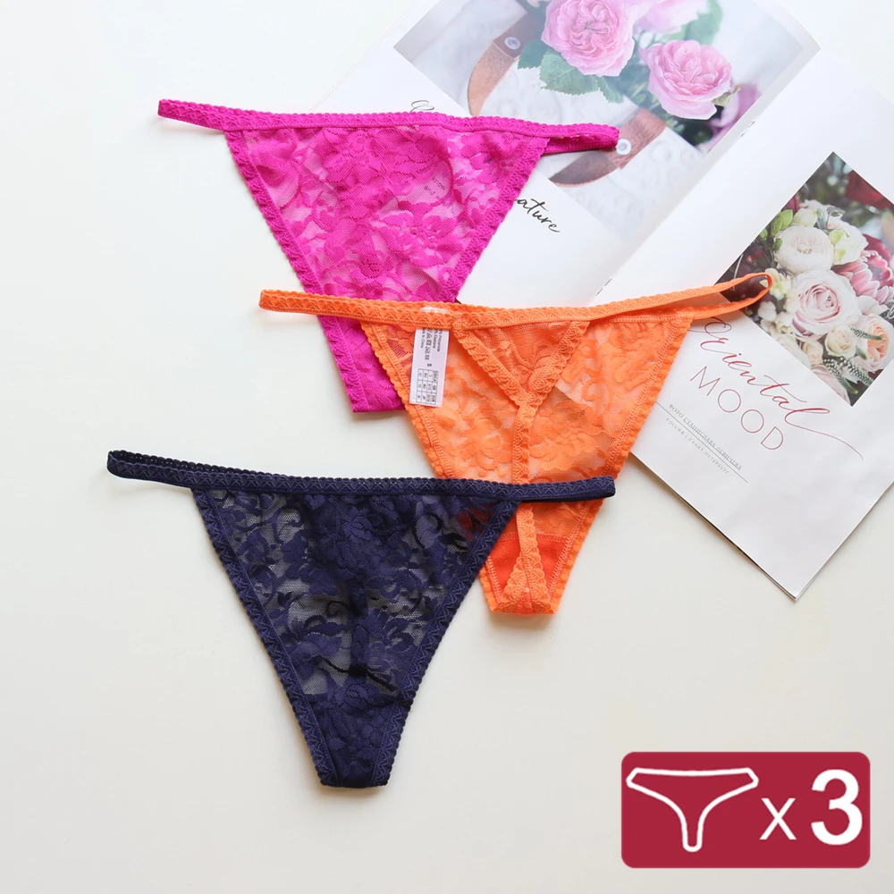 Комплект нижнего белья из 3 предметов летние женские трусики плюс размер