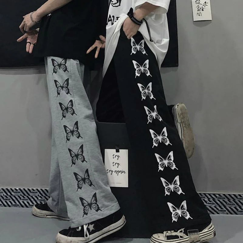 

Harajuku woman pants Japanese pattern hip hop pants for women wide leg pant women men jogger women pants casual Oversize pants