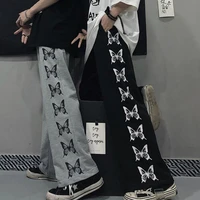 harajuku woman pants japanese pattern hip hop pants for women wide leg pant women men jogger women pants casual oversize pants