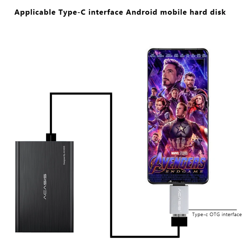 Внешний жесткий диск ACASIS супер внешний 2 ТБ USB 3 0 HDDStorage для ПК Mac планшетов Xbox PS4 ТВ