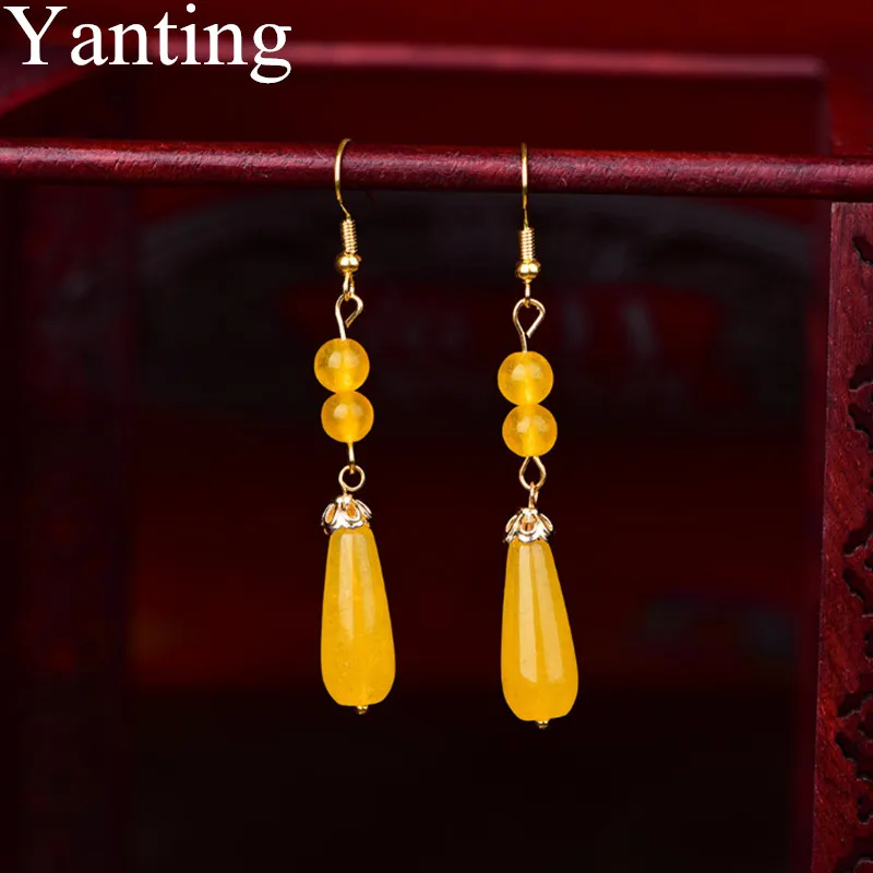 Yanting длинные серьги с кисточками ручной работы этнические Висячие Серьги Подарки