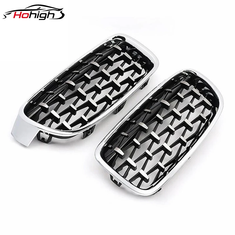 

Хромированная решетка радиатора в стиле метеорита, передний бампер для BMW 3 серии F30 F35 F31 2012-2019, аксессуары для автостайлинга, передний гриль