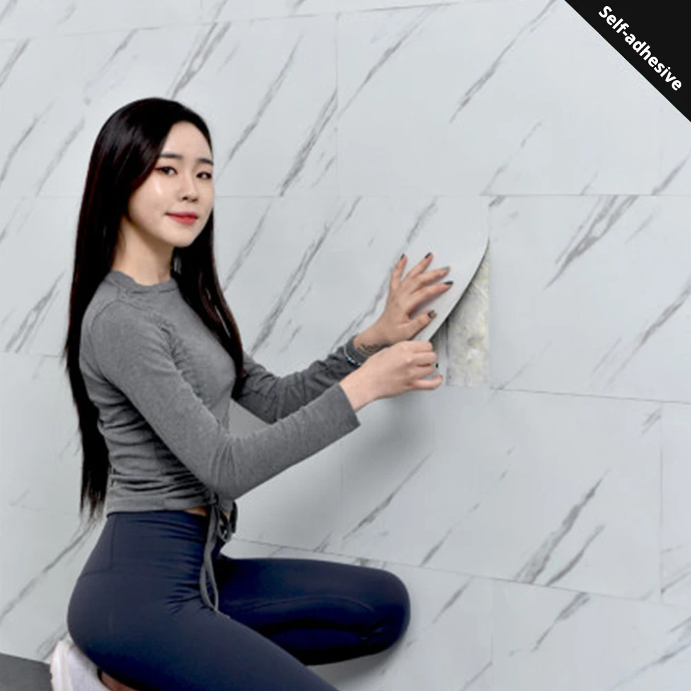 

Водостойкая напольная наклейка s, мраморные самоклеящиеся обои, Настенная Наклейка для ванной комнаты, переводная картинка для ремонта дом...