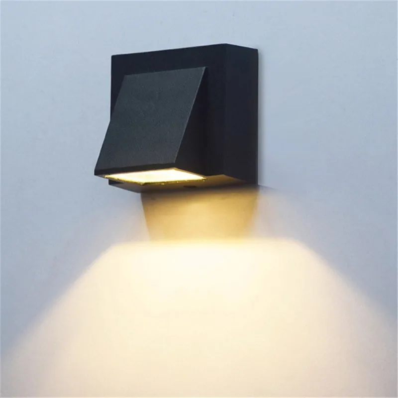 

Светодиодная алюминиевая настенная лампа, IP65 водонепроницаемый уличный светильник для дома, лестницы, спальни, прикроватного столика, ванн...