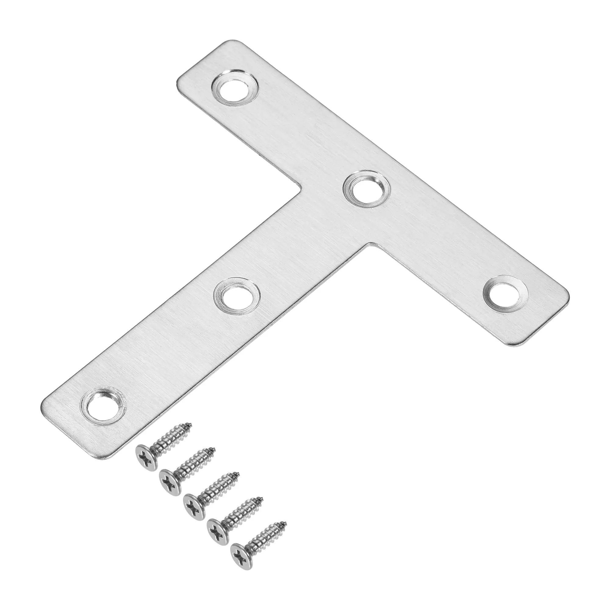 

Uxcell T образный кронштейн 80x80x 1 мм нержавеющая сталь скрепляющая пластина для соединения крепежа с винтами 12 шт