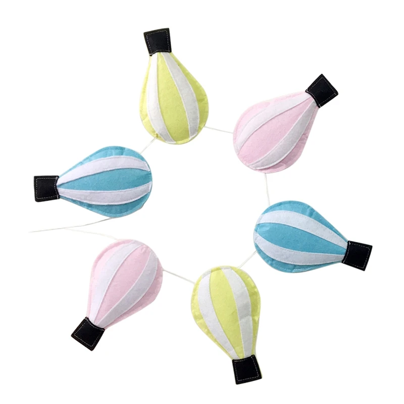 Мультяшная Детская комната украшения воздушный шар дома гирлянда фетр дети