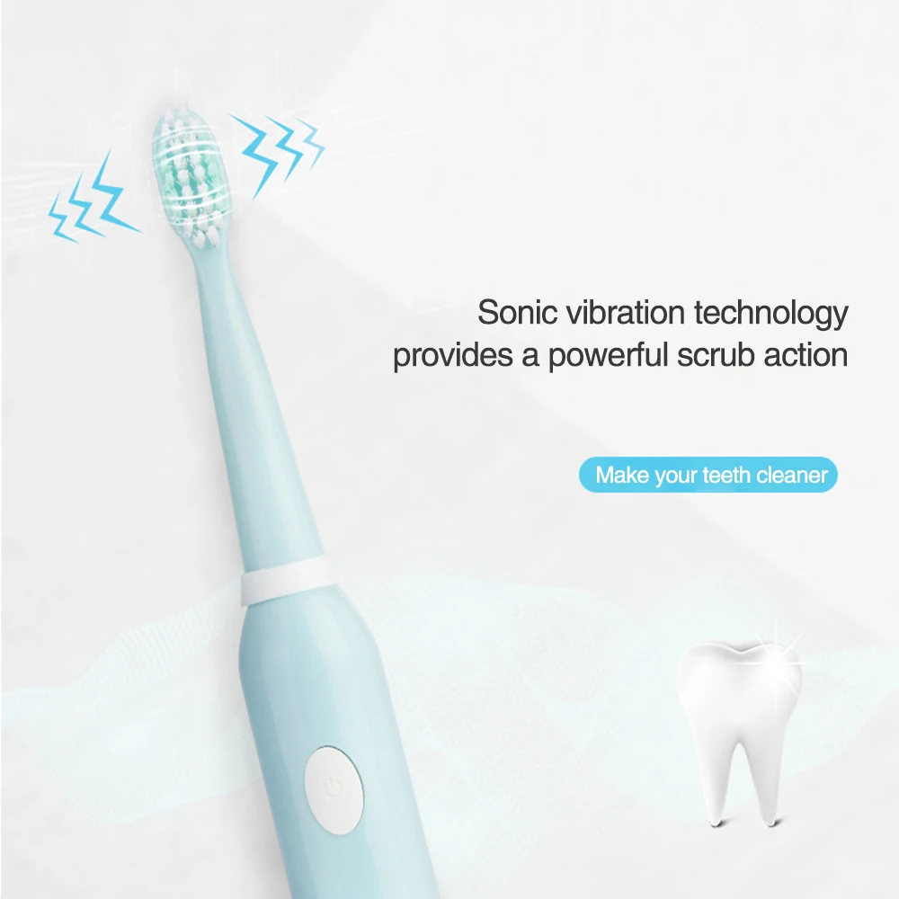 Sonic Electric Toothbrush USB Rechargeable Tooth brush adult Waterproof Ultrasonic Automatic 5 Mode with Heads | Бытовая техника