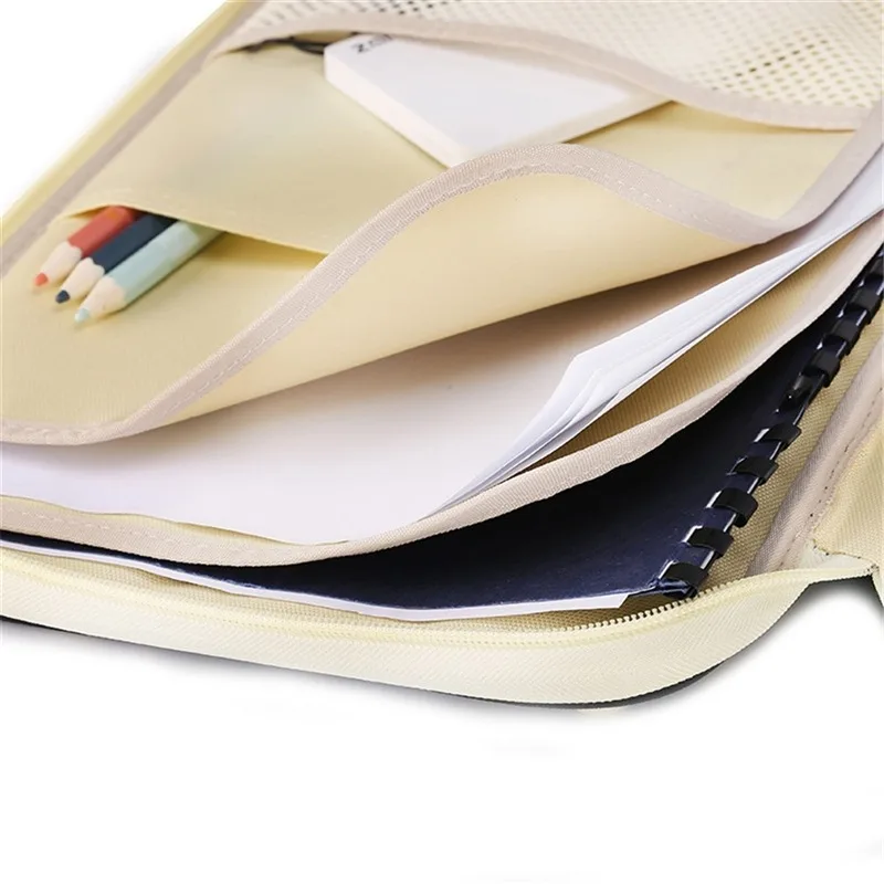 

Handbag Men Briefcase A4 Document Bags Filing Products Portable Waterproof Office Bag For Men Notebooks Pens Computer Briefcase