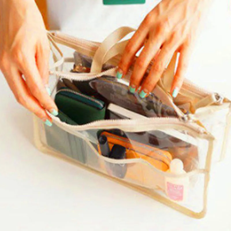 

Новый женский органайзер для косметики, сумка, кошелек, большая дорожная Женская Повседневная косметичка, дорожная сумка, многофункциональ...