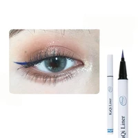 waterproof and sweat proof coloured eyeliner fast dry eye liner black and blue brown huangmei purple eye liner