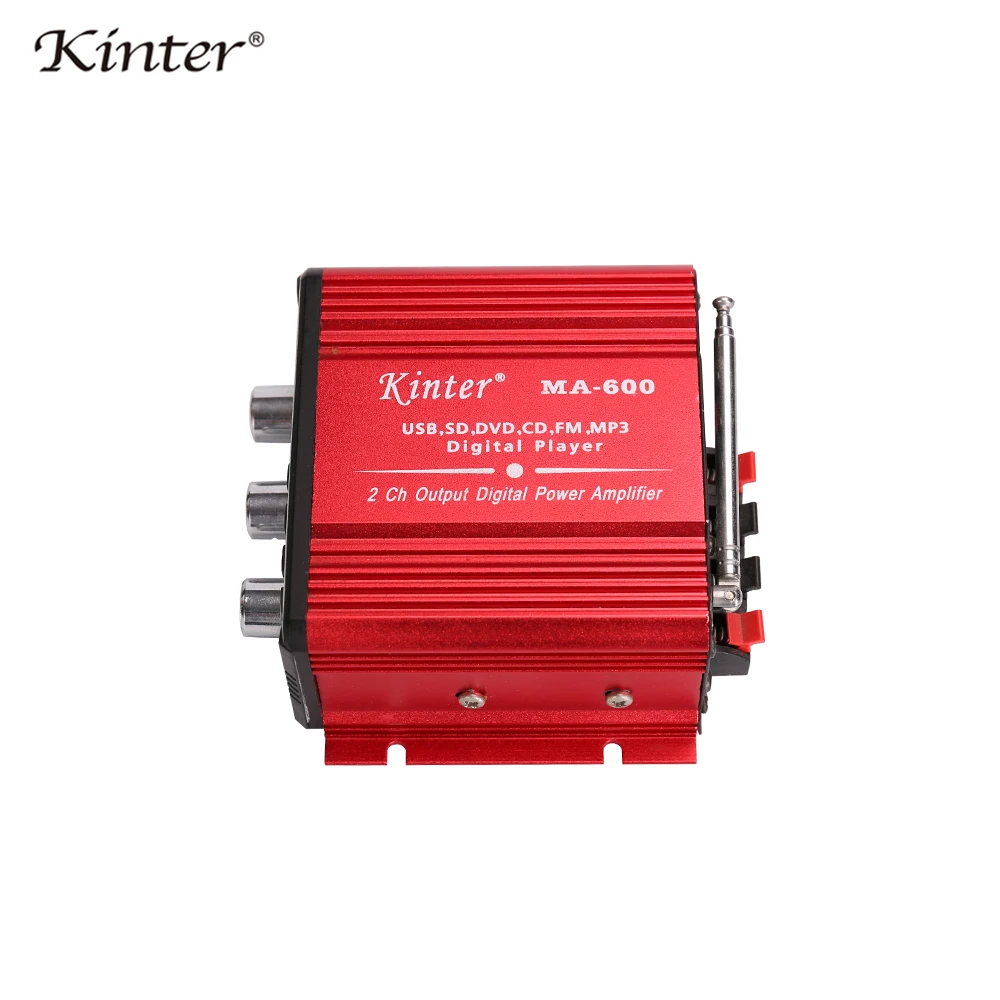 Kinter MA 600 мини усилитель аудио с FM радио 2CH усилители bluetooth DC12V sd usb ввод