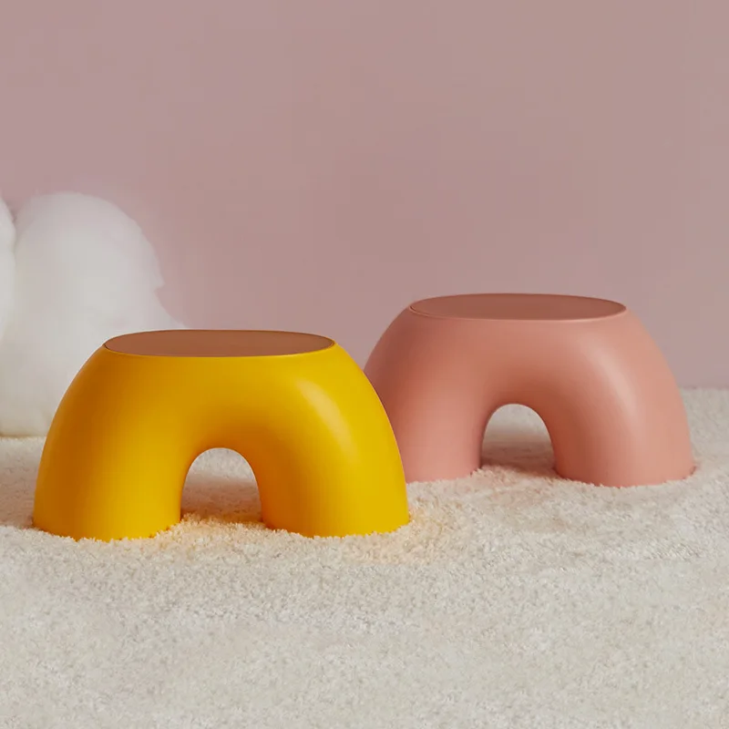 

Home Toilet Stool Kids Chairs Footboard Bathroom Furniture Children's Seat Toy Sofa Stools Rainbow Chair