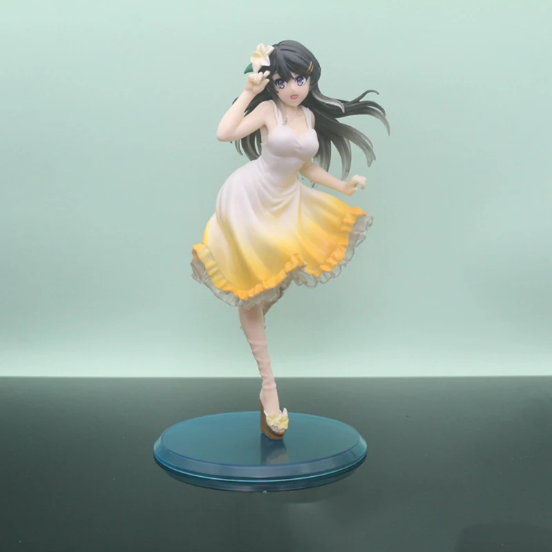 

Фигурка героя аниме Seishun Buta Yarou Wa Bunny Girl Senpai No Yume Wo Minai Sakurajima Mai, стоящая позиция, ПВХ Модель, игрушки, 20 см