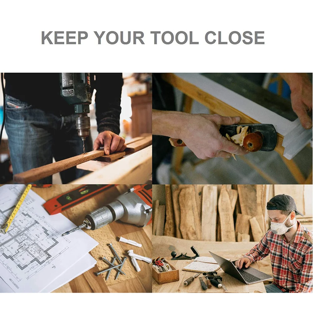 

Bag Tool Organizer Storage Bags Heavy Duty 52 Inches Waterproof Multi-pocket 12 Pockets Convenient Electrician's Toolkit