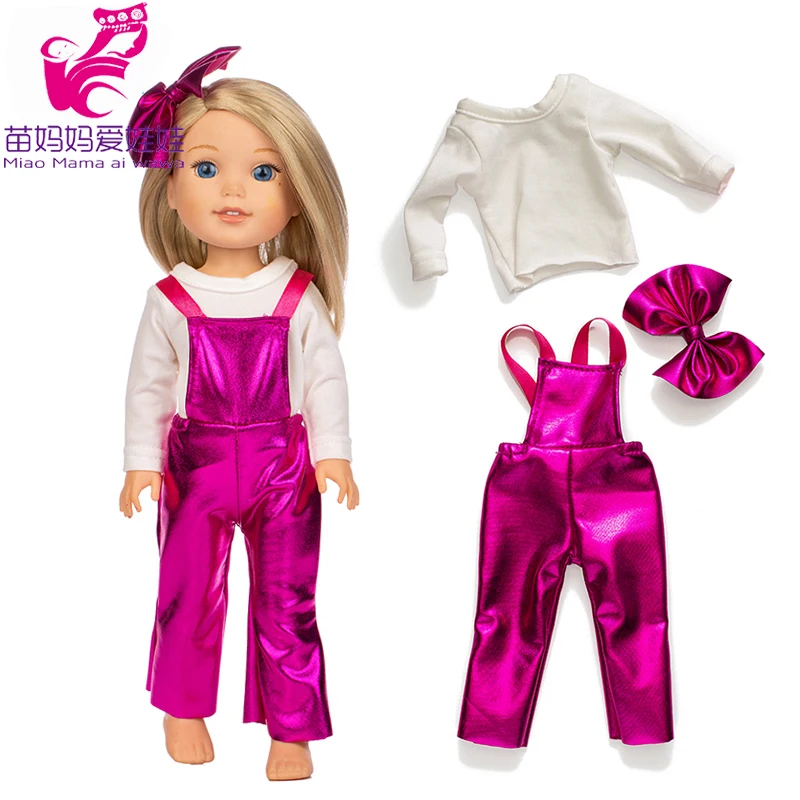 A10 Рубашка Брюки для 14," Wellie Wishers кукольная одежда Camille Ashlyn Kendall Emerson 38 см 36 см Кукла Нэнси наряды - Цвет: A10