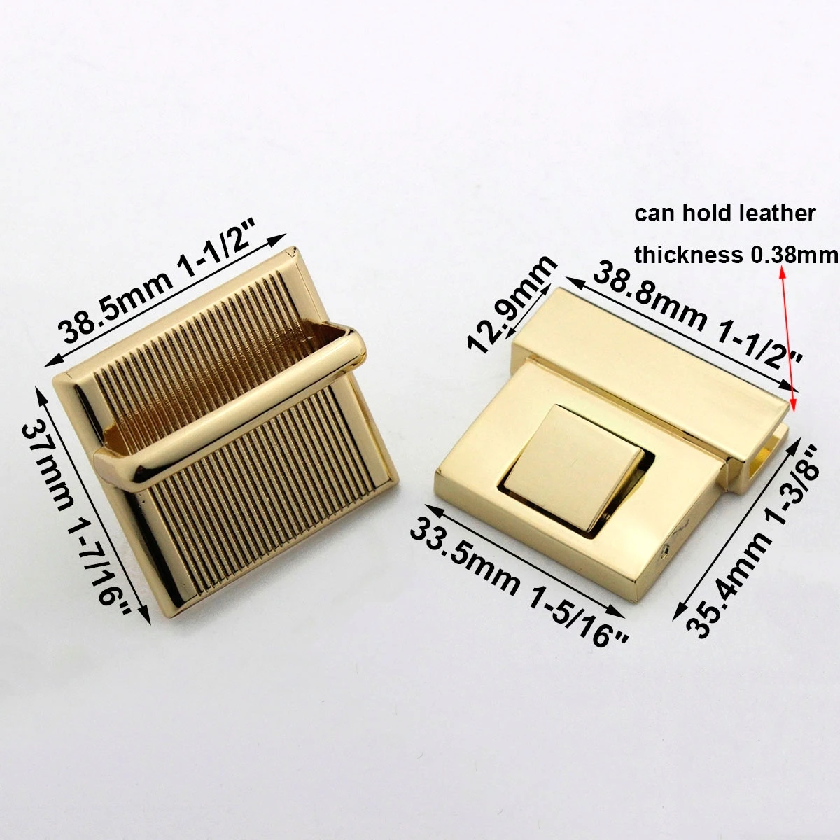 1 шт. металлический замок квадратная модная прочная рафинированная застежка