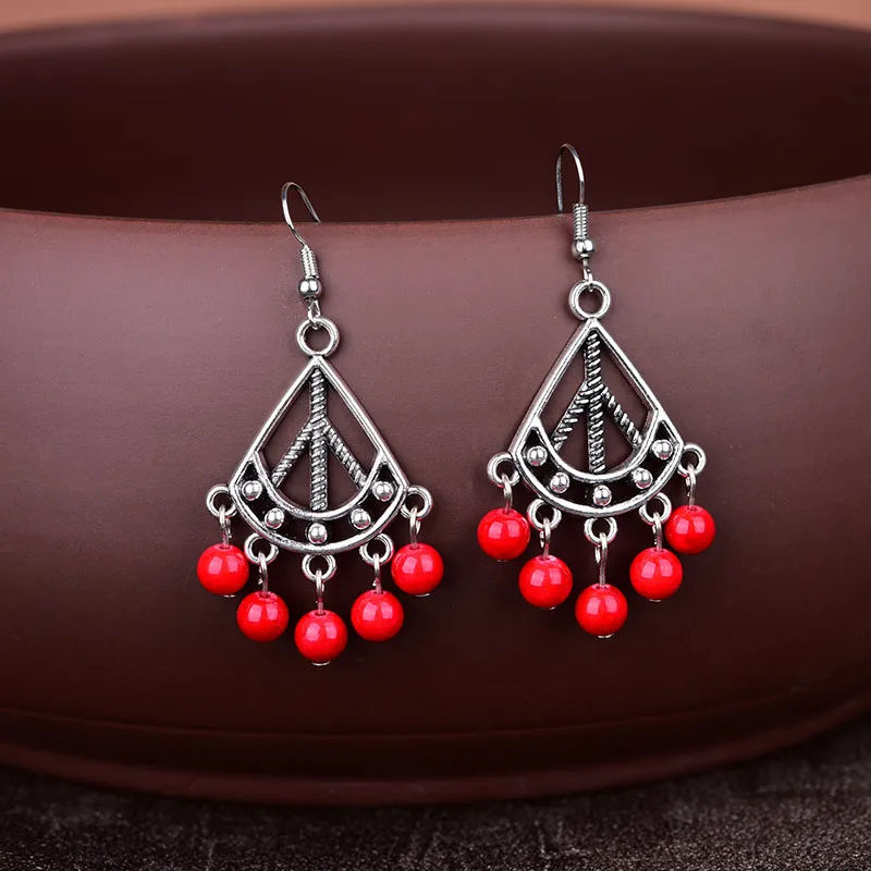 DIY 925 Серебряные ретро бирюзовые нефритовые бусы серьги Jadeite ювелирные изделия