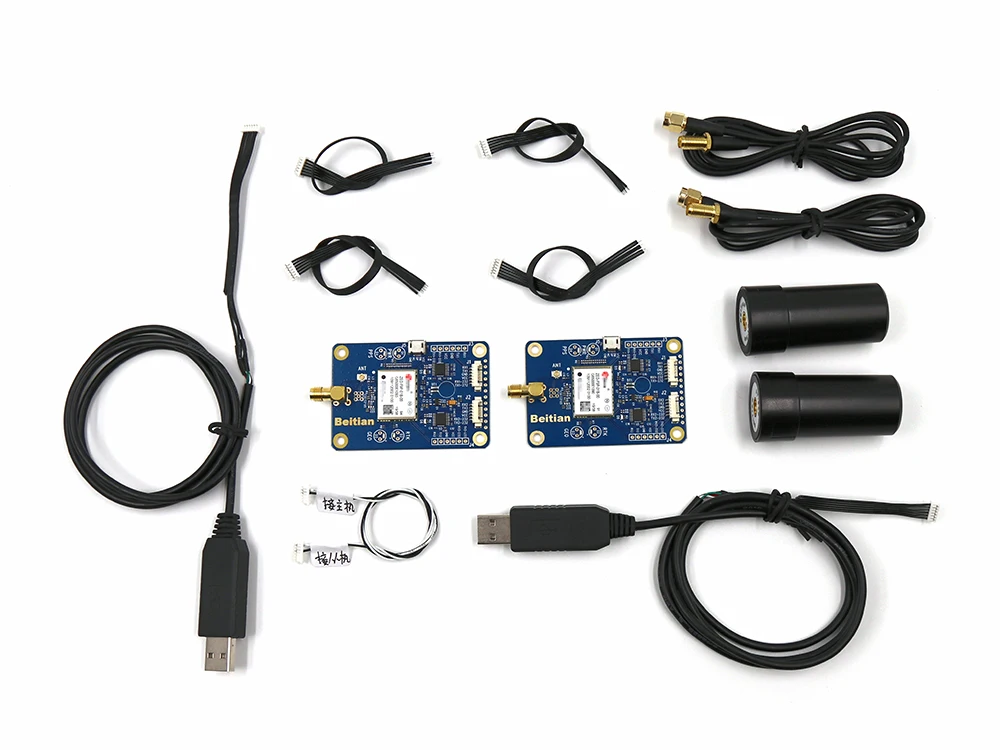 BEITIAN gps EVB w/антенна ГЛОНАСС BEIDOU Высокоточный сантиметровый уровень gps-модуль двухчастотный ZED-F9P модуль RTK BT-F9PK2