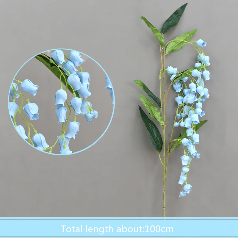 Свадебные украшения синий Моделирование Шелковый Искусственный цветок дома