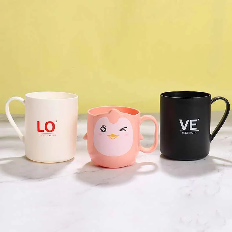 

Cartoon Children's Tooth Brushing Cup, Cute Mouthwash Cup, Male And Female Baby Kindergarten Wash Cup, Anti-Fall Tooth Cylinder