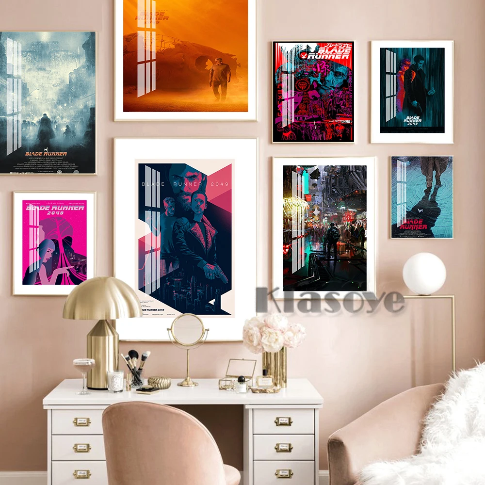 

Blade Runner 2049 Science Fiction Film Poster Cyberpunk Prints Art Canvas Painting Video Room Cinema Wall Picture Home Decor