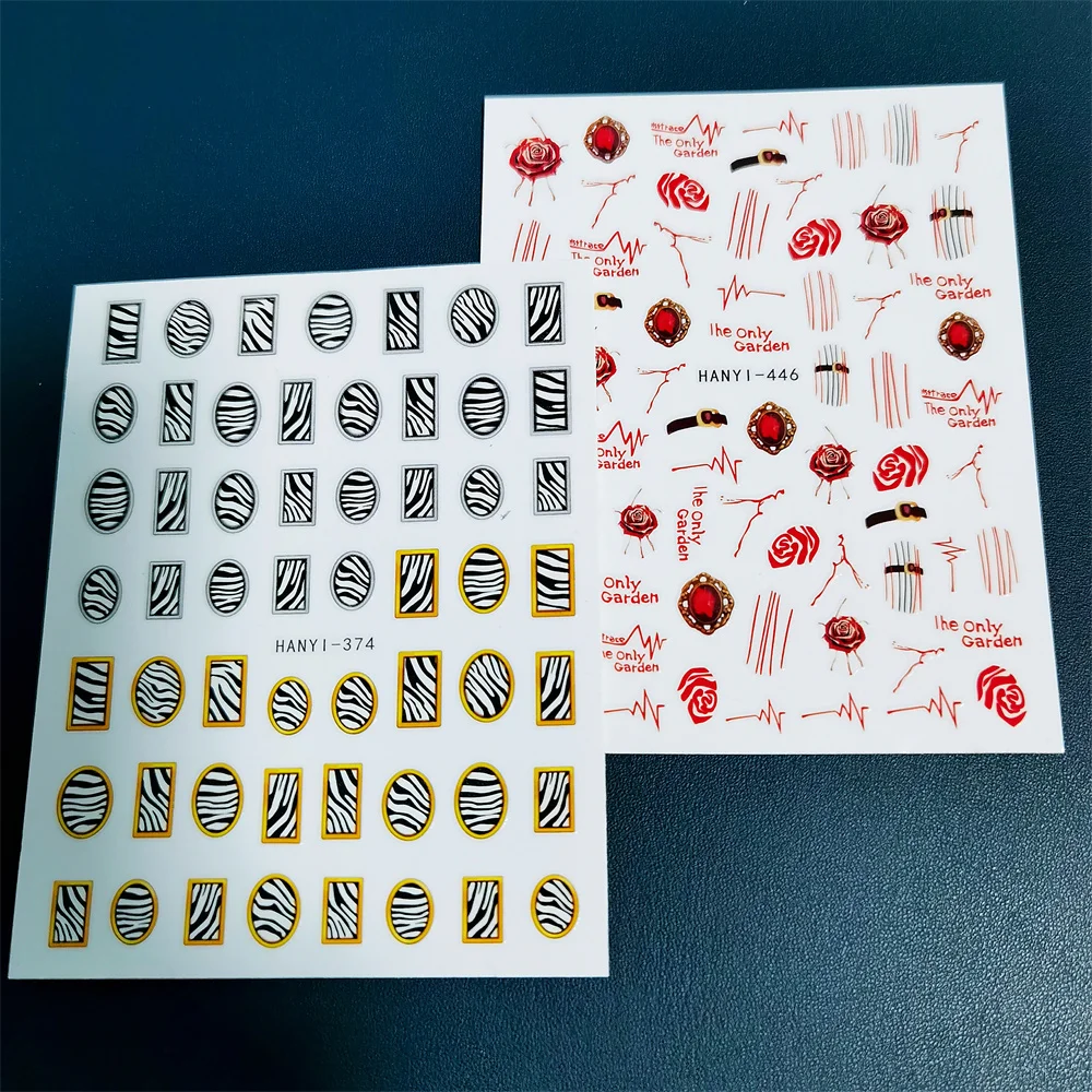 

Cartoon Leopard nail patch 3D Back glue Nail decal Nail sticker Nail decoration Nail art Nail tool Nail ornament