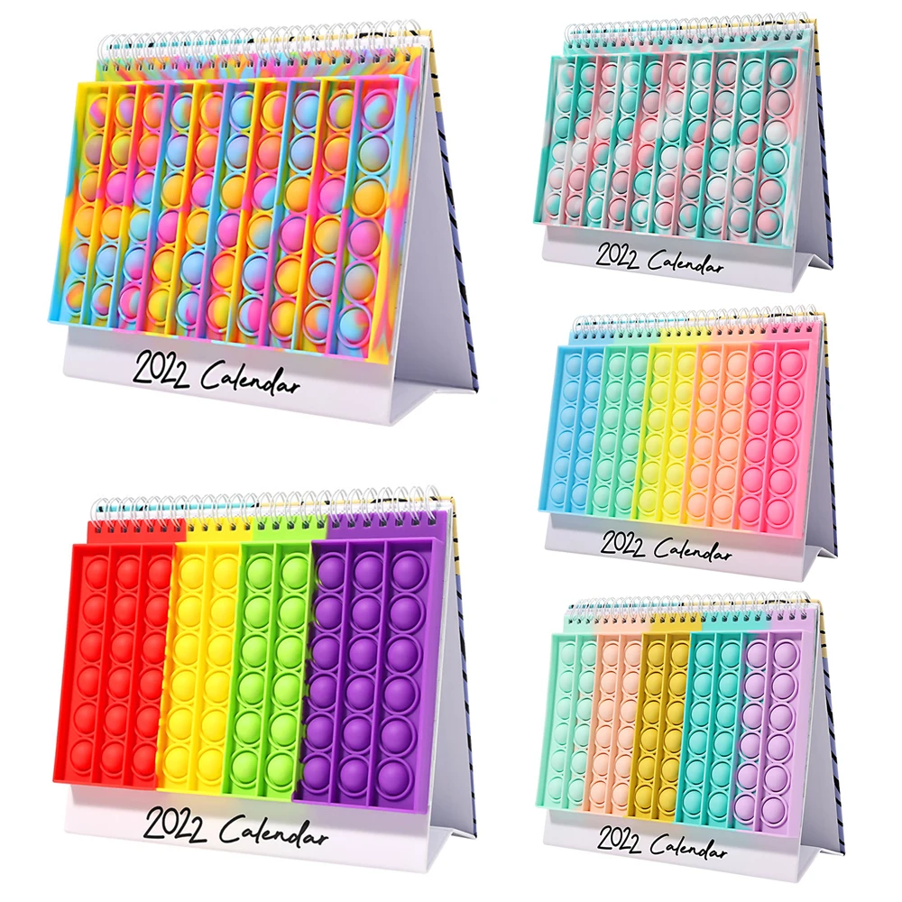 

2022 новый год Календарь Pop It Push Bubble фиджет-игрушки взрослые игрушки для снятия стресса сжимаемые игрушки антистресс Popit мягкие сжимаемые пода...