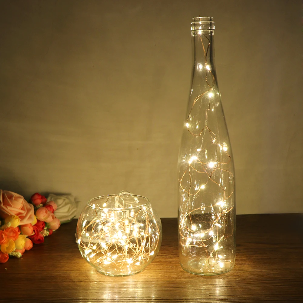 

2M 3M 5M Micro Copper Wire Led Battery Light String Fairy Light Garland Christmas Led Lights Wedding Party Led Decoration Lights