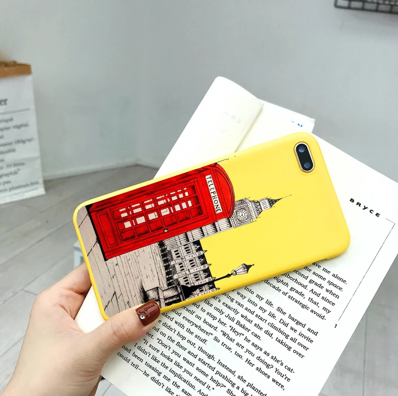 Модный Забавный всемирно известный памятник пари Лондон мягкий чехол для iphone 8 7 6