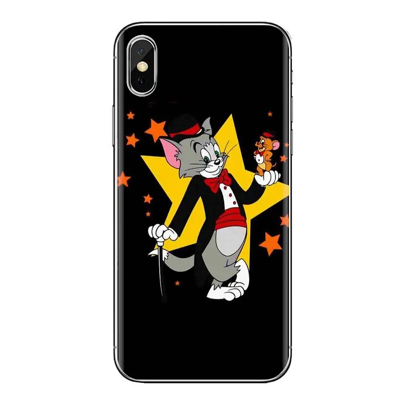 Transparent Soft Cover Cartoon Tom Cat and Jerry Mouse For Samsung Galaxy J1 J2 J3 J4 J5 J6 J7 J8 Plus 2018 Prime 2015 2016 2017 |