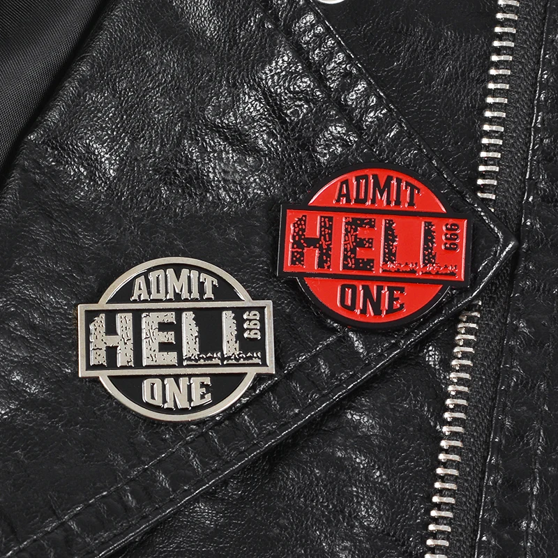 Эмалированные заколки на лацкан броши в стиле панк с изображением кинотеатра Ада