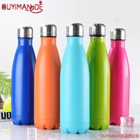 500ml water bottle insulated cold cup leak proof portable sport drink bottle for water stainless steel thermos flask gift