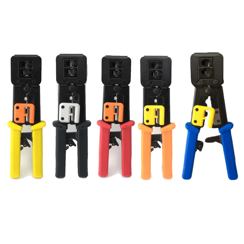 RJ45 Щипцы Обжимные сетевые инструменты разъем сетевой кабель плоскогубцы черный |