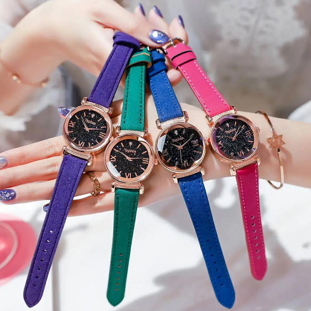 Роскошные часы розового золота женские браслеты модные элегантные из