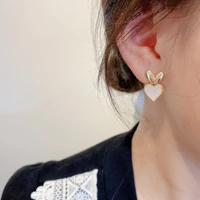 love opal earrings fresh design female cold wind personality earrings retro temperament earrings