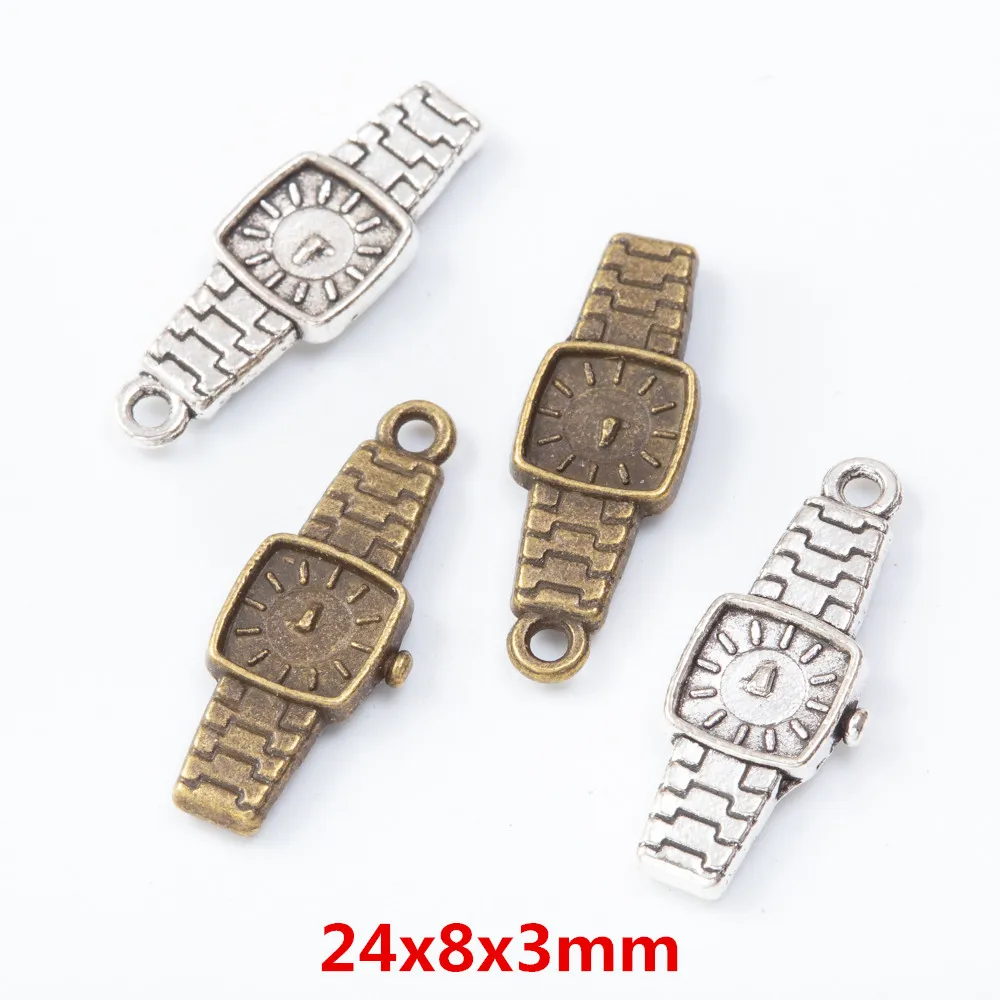 

140 штук Ретро часы Подвеска Цинк Подвеска из сплава для творчества Европейский стиль ювелирных изделий 7675