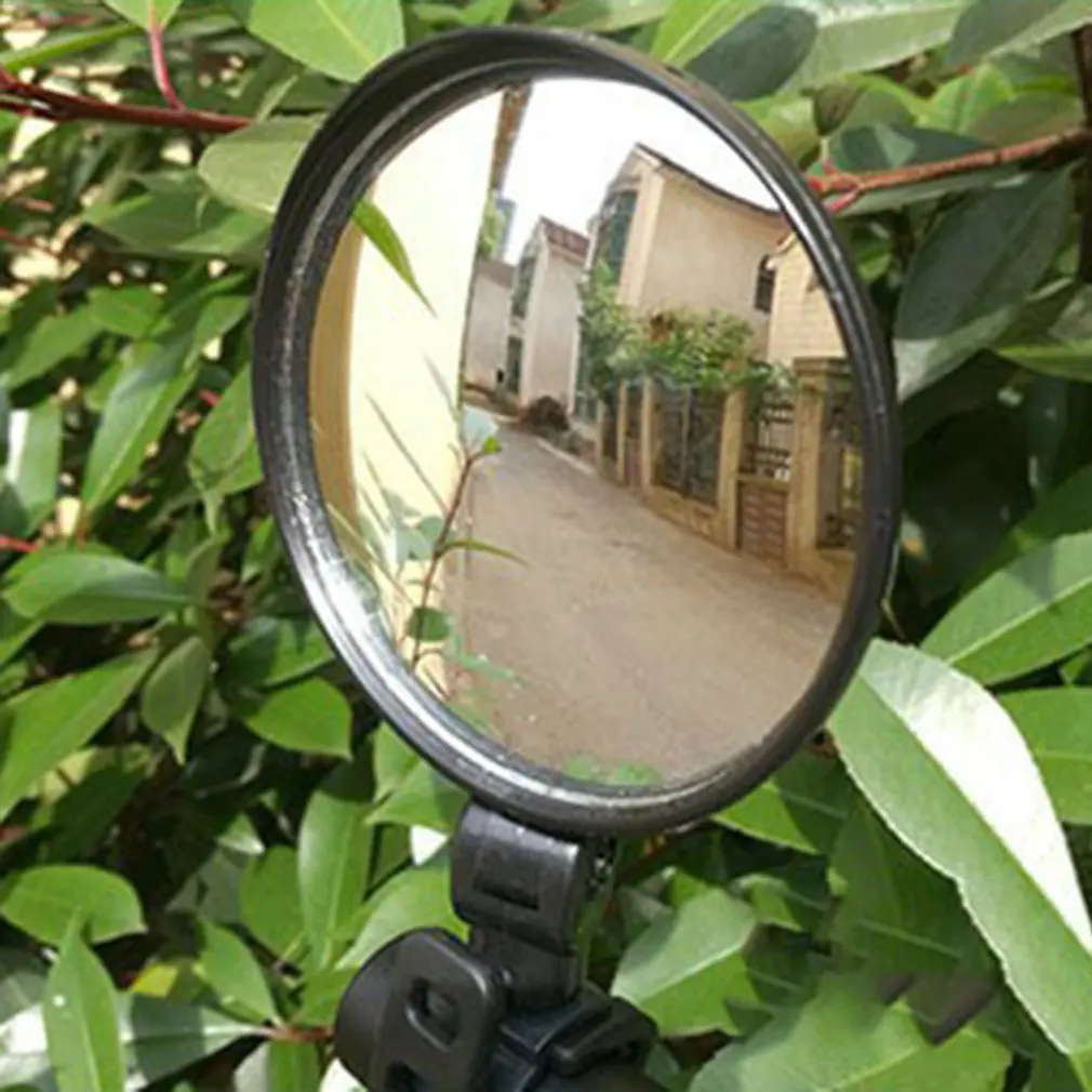 

High Definition Bicycle Rearview Handlebar Mirrors Cycling Rear View MTB Bike Silicone Handle Round Rearview Mirror