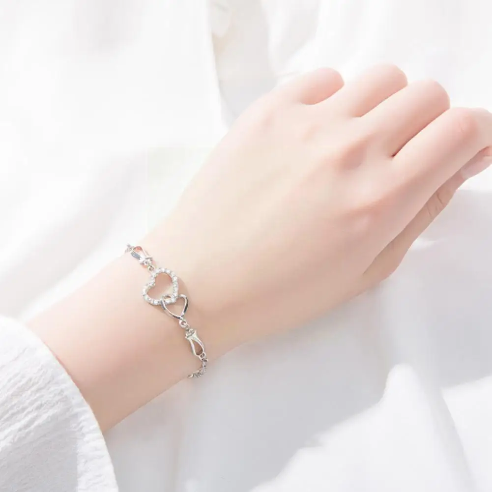 

Gold Silver Color Hollow Heart Bracelet Anklet For Women Day Birthday Gifts Summer Lover Anniversary Jewlry Mother's Q6J0