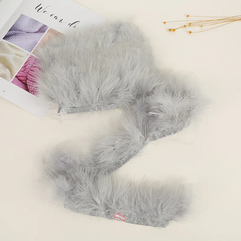 8 10 см индейка Плюмы кружевная лента пушистые Окрашенные Перья бахрома отделка