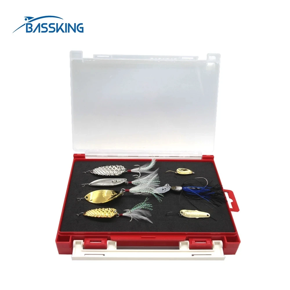 

BASSKING Double Side Fishing Box 20.8*15.5*4.4cm Fishing Lure Box High Strength Fishing Accessories Storage Case